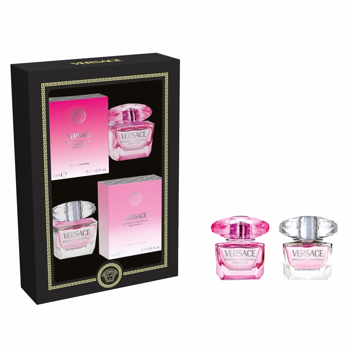 Versace Duo Miniature Crystal Set Versace Duo Miniature Crystal Set