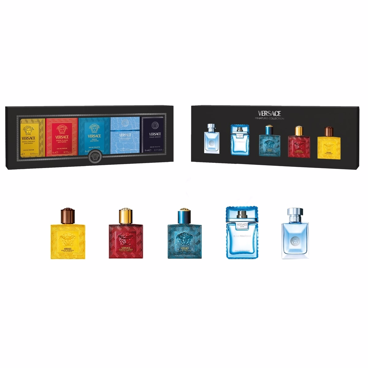 Versace Mens 5PC Miniature Set Versace Mens 5PC Miniature Set