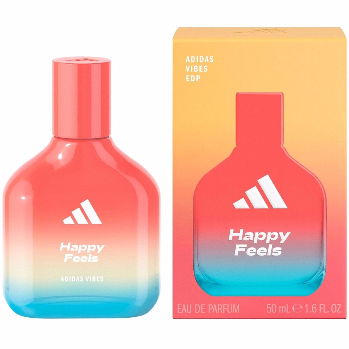Vibes Happy Feels Eau de Parfum For All, Joyful and Uplifting, Long Lasting Fragrance, Grapefruit and Jasmine
