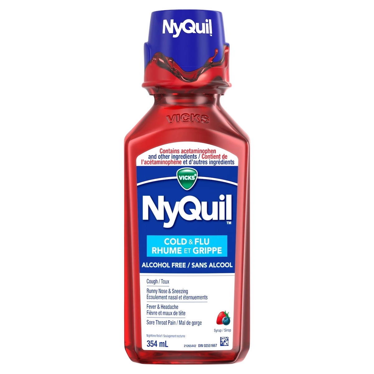 Vicks NyQuil Alcohol Free 354mL