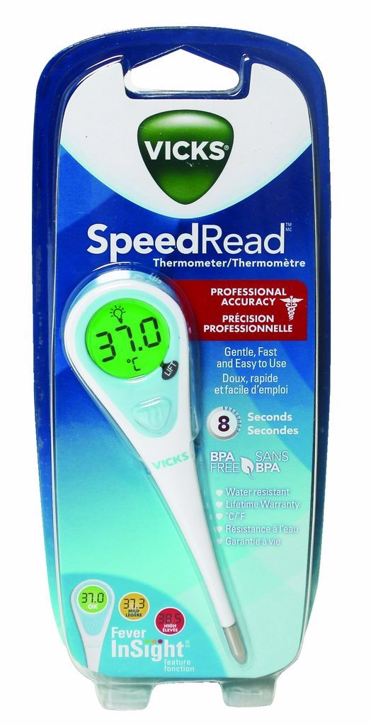 Vicks Speedread Digital Thermometer With Fever Insight Vicks Speedread Digital Thermometer With Fever Insight