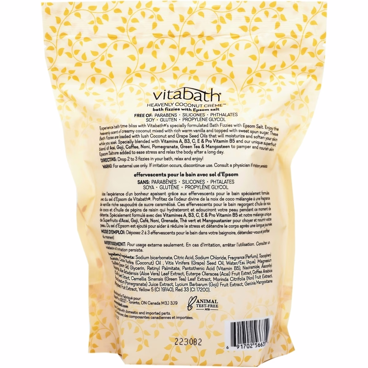Heavenly Coconut Crème Bath Fizzies