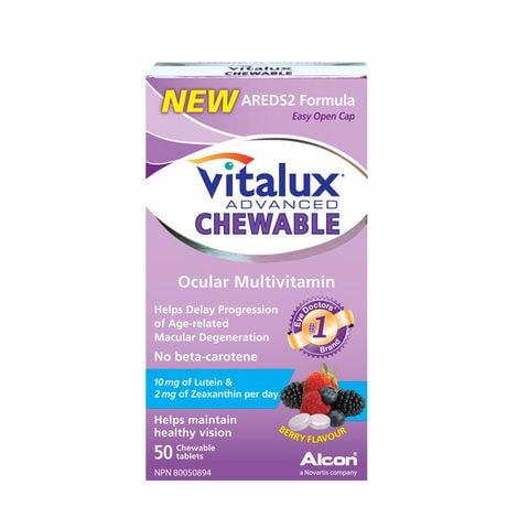 Vitalux Advanced Areds2 Formula Chewable Tablets