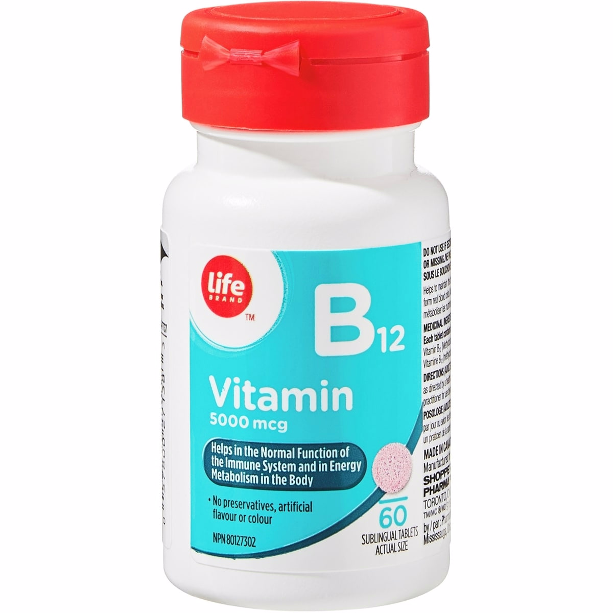 Vitamin B12 5000 mcg Sublingual Tablets