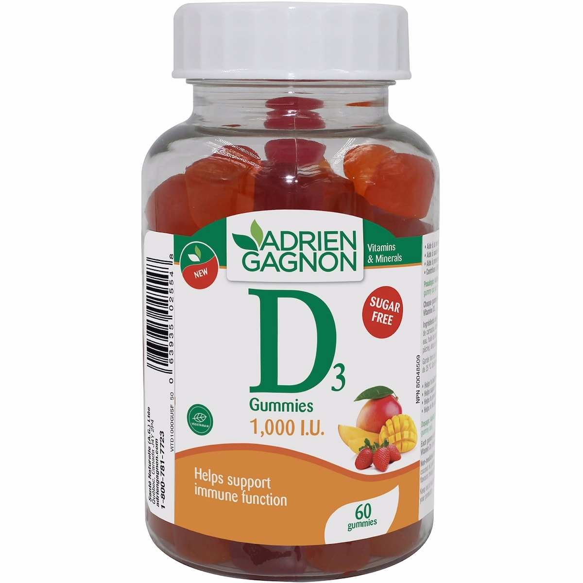 維生素D3 1000 IU 無糖口香糖