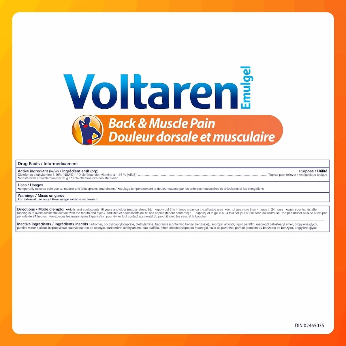 VOLTAREN Emulgel Back & Muscle Pain 100g VOLTAREN Emulgel Back & Muscle Pain 100g