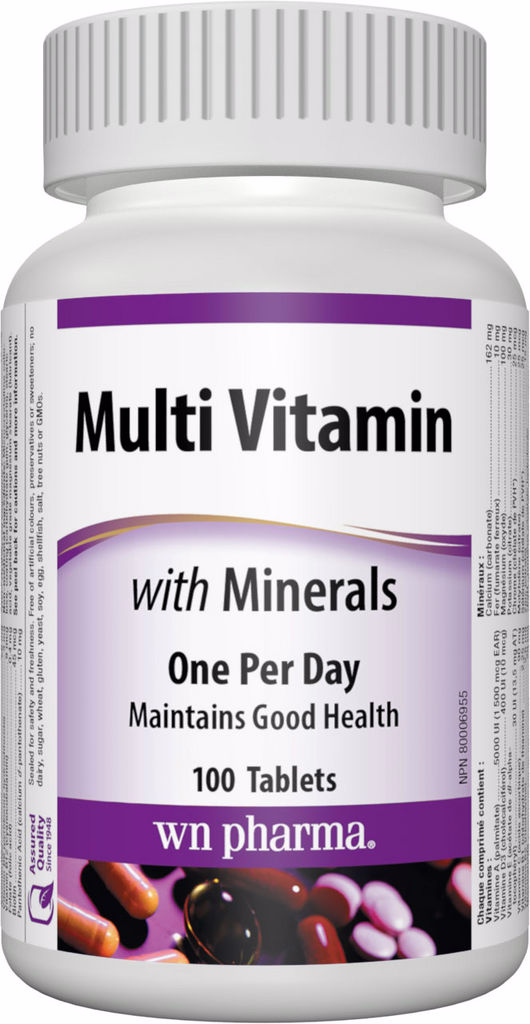 Webber Naturals Multi Vitamin With Minerals 100 Tbl.
