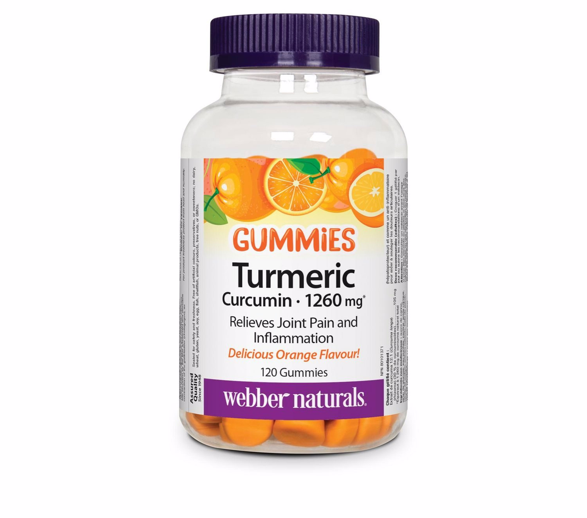 Webber Naturals Tumeric Curcumin Gummies