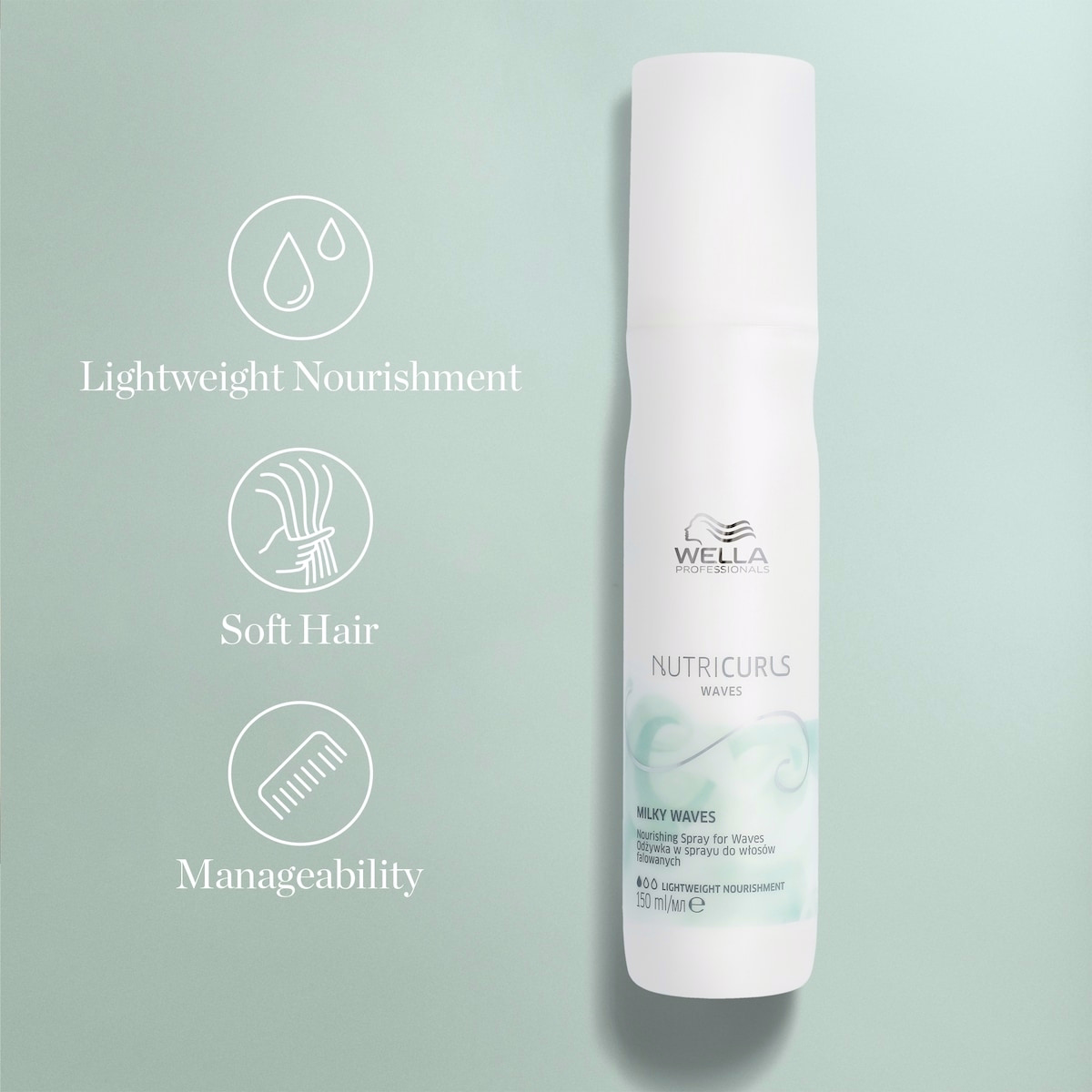 Wella Professionals Nutricurls Milky Waves Nourishing Spray for Waves 150ml