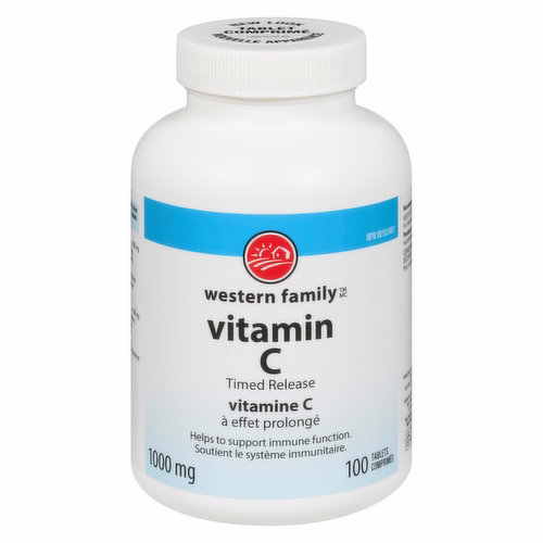Western Family Vit C 1000mg Time Release 100 Tb