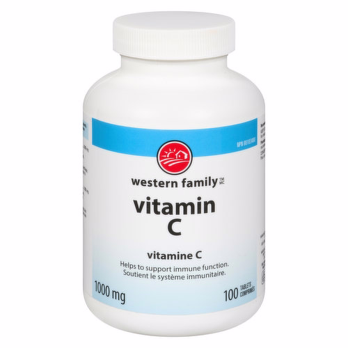 Western Family - Vitamin C 1000mg, 100 Each