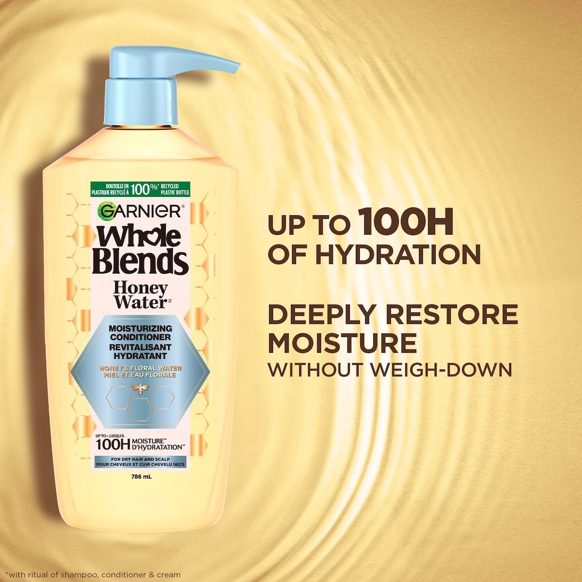 Whole Blends 蜂蜜水分保濕修護護髮素,適用於乾燥髮絲及頭皮 Whole Blends 蜂蜜水分保濕修護護髮素,適用於乾燥髮絲及頭皮