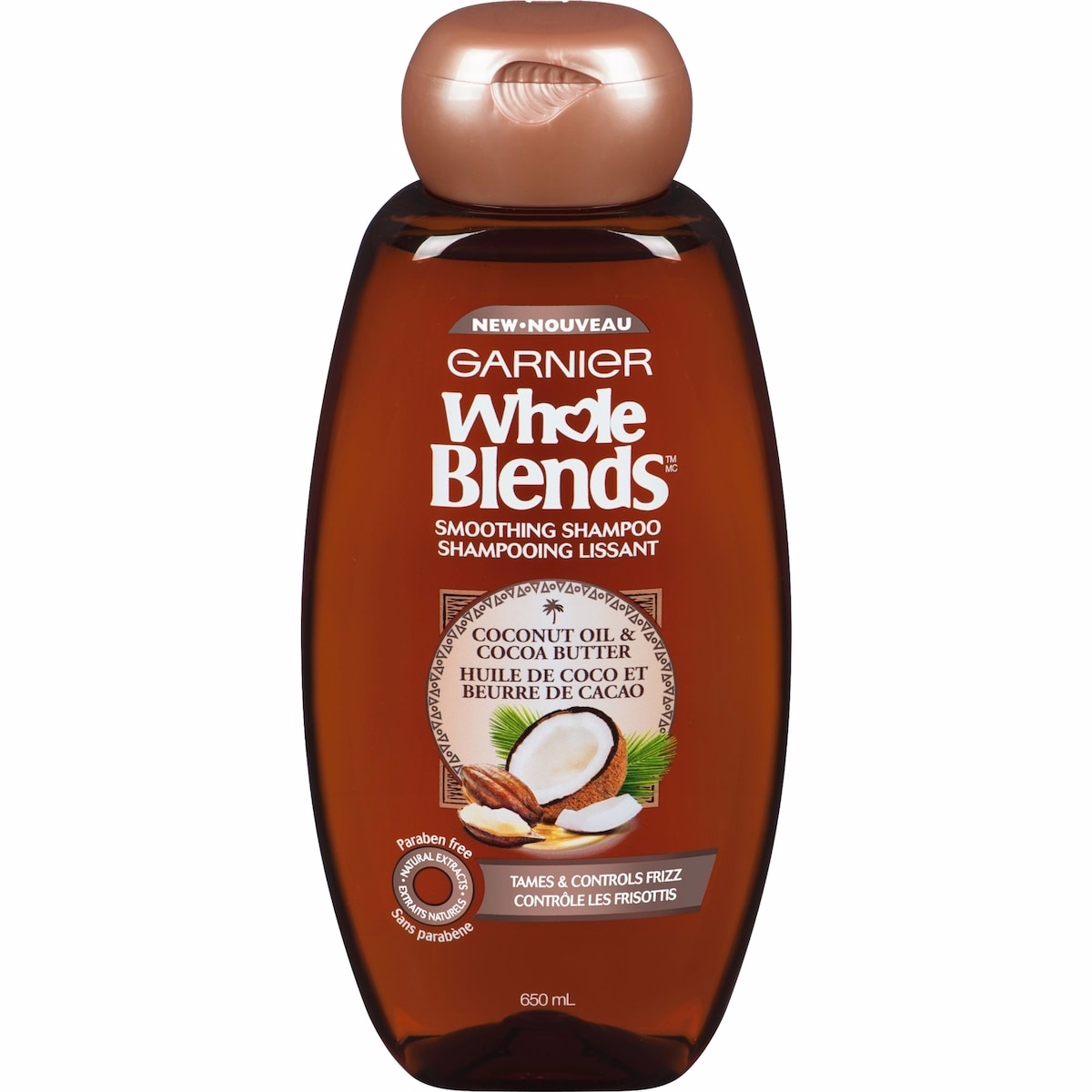 Whole Blends Shampoo, For Frizzy Hair, Coconut Oil & Cocoa Butter