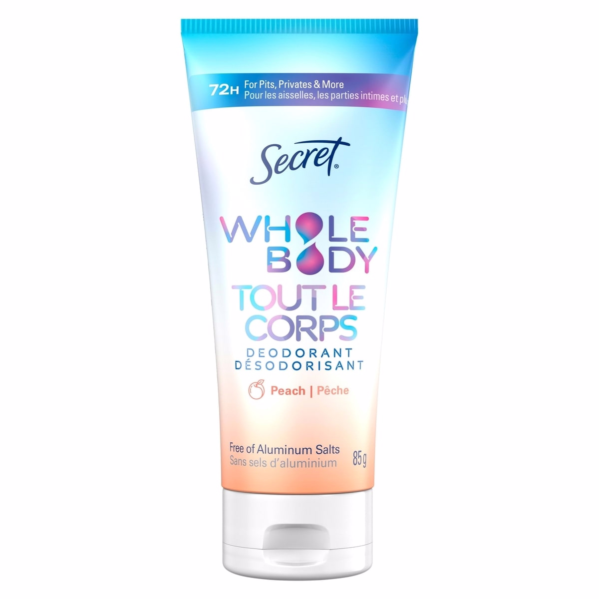 Whole Body Aluminum Free Deodorant Invisible Cream Peach & Vanilla