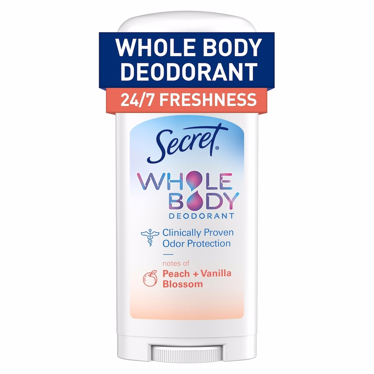Whole Body Stick Aluminum Free Deodorant for Women with notes of Peach & Vanilla Whole Body Stick Aluminum Free Deodorant for Women with notes of Peach & Vanilla
