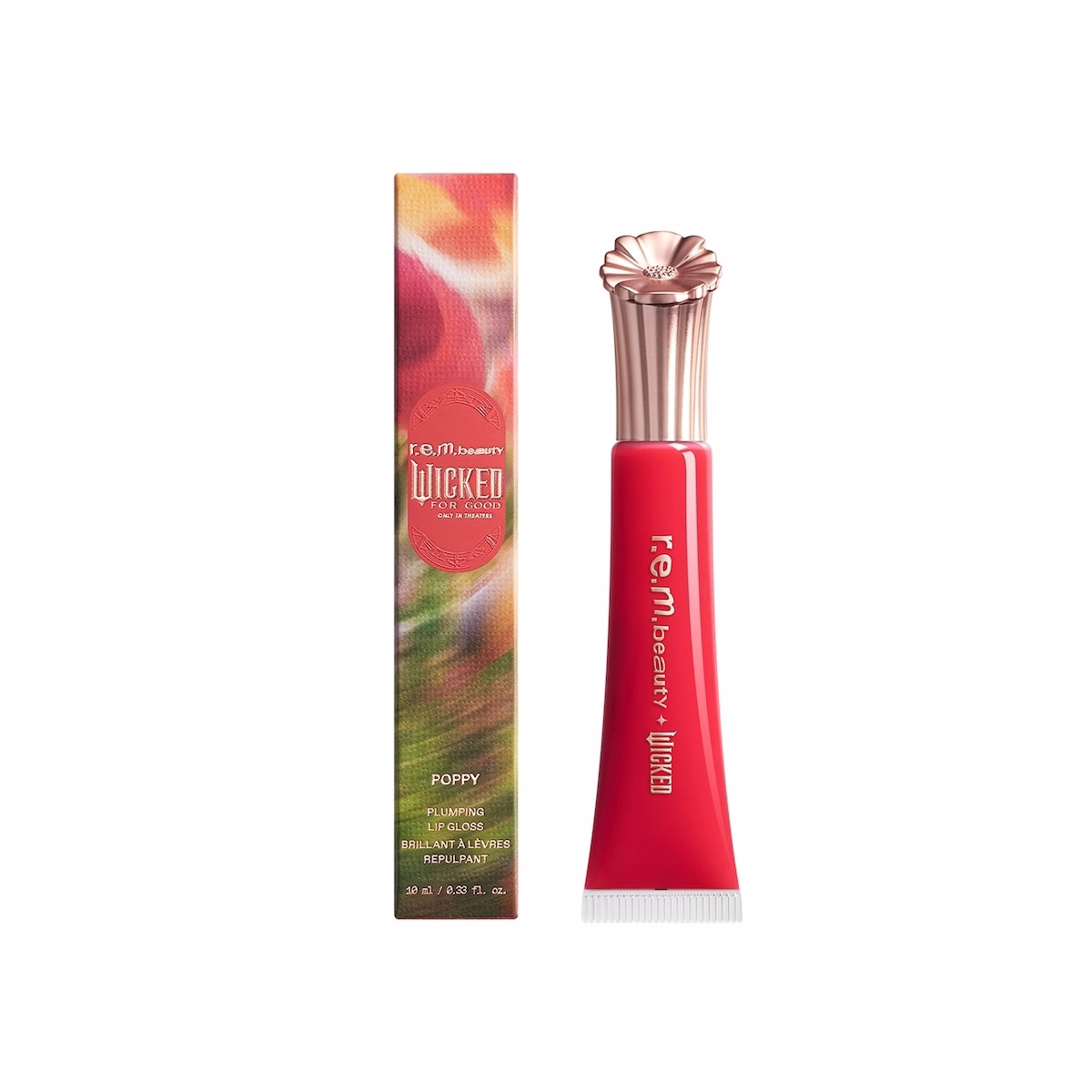 r.e.m. beauty ウィキッド・フォー・グッド リップグロス ポピーパンチ 10ml