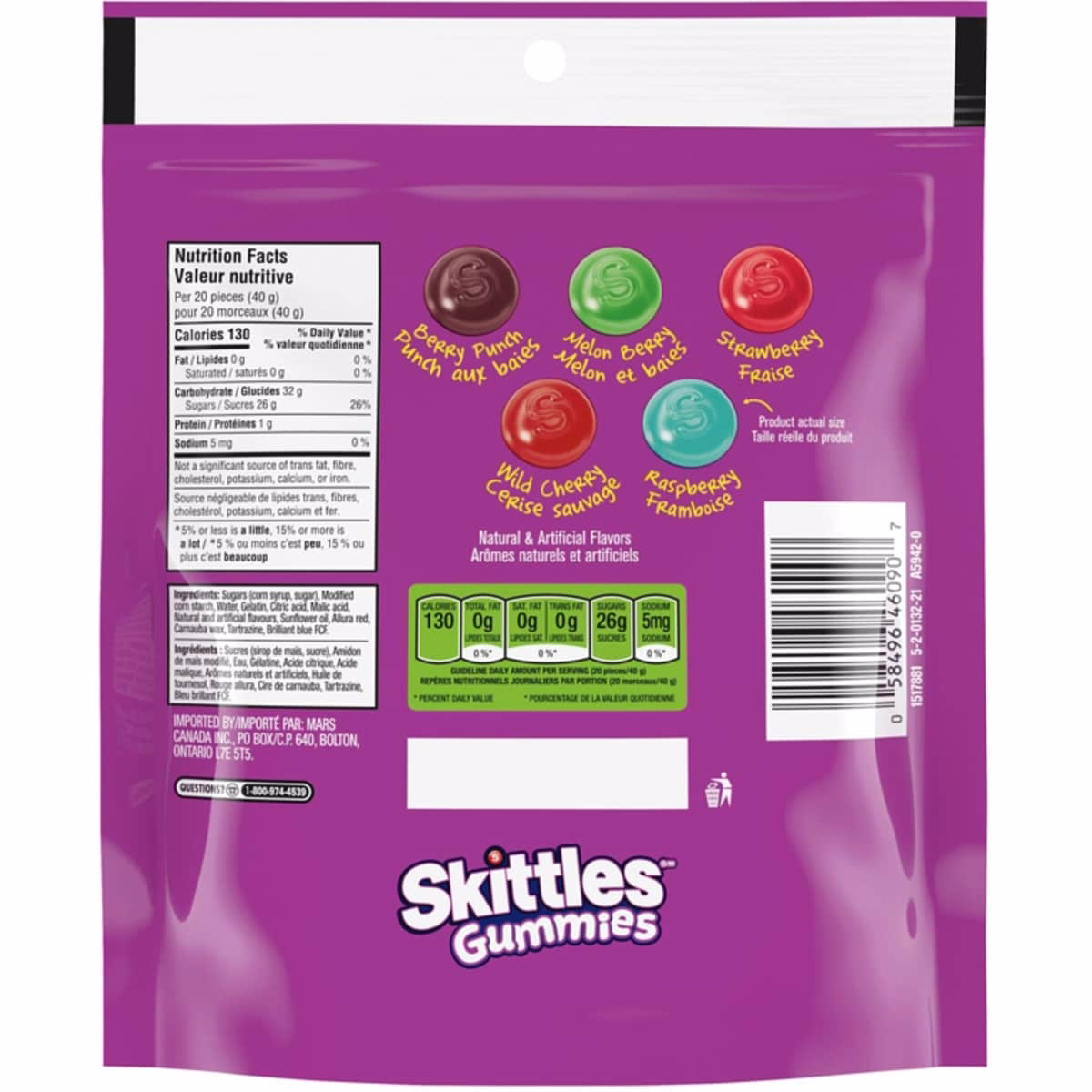 Wild Berry Gummy Candy, Sharing Bag Wild Berry Gummy Candy, Sharing Bag