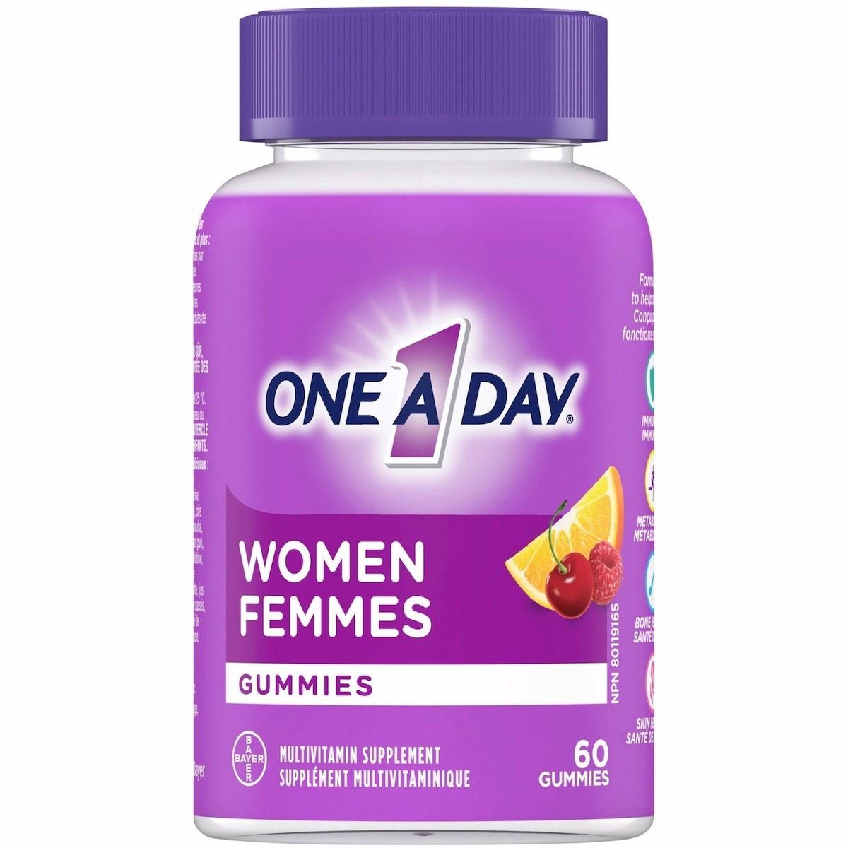 Gummies multivitamines féminines One A Day - Pour soutenir l’immunité, des cheveux, une peau et des ongles sains