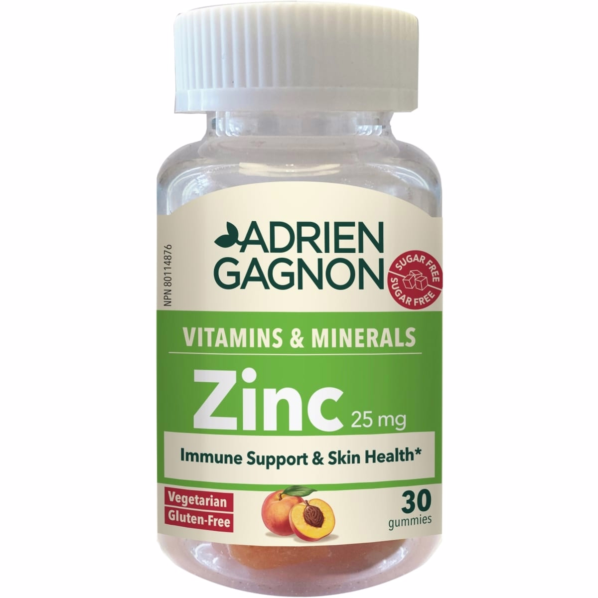 Gommes sans sucre au zinc 25 mg