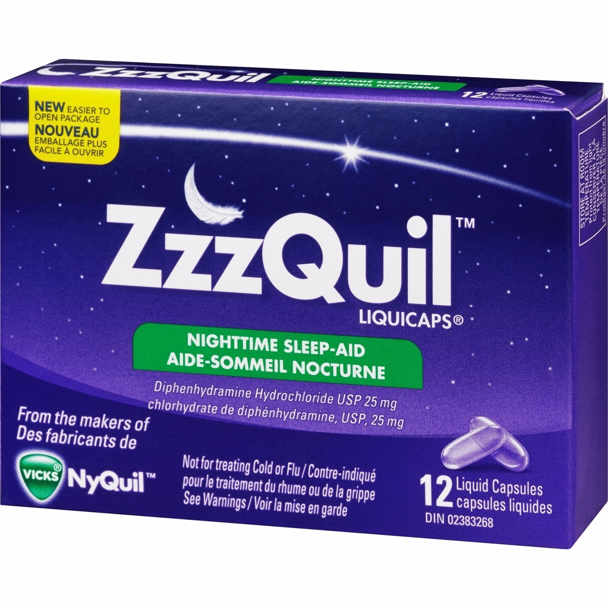 ZzzQuil Nighttime Sleep-Aid LiquiCaps, 12 Count ZzzQuil Nighttime Sleep-Aid LiquiCaps, 12 Count