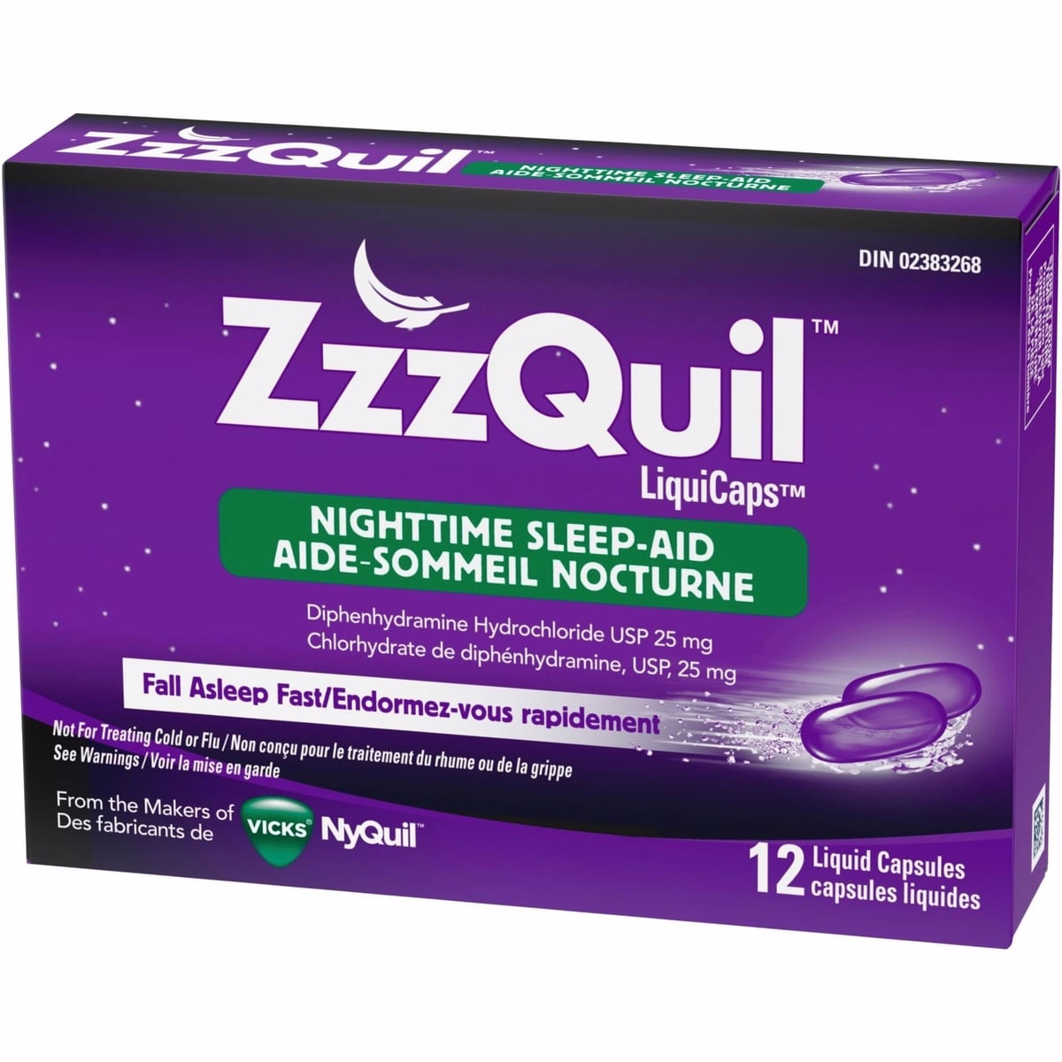 ZzzQuil Nighttime Sleep-Aid LiquiCaps, 12 Count ZzzQuil Nighttime Sleep-Aid LiquiCaps, 12 Count
