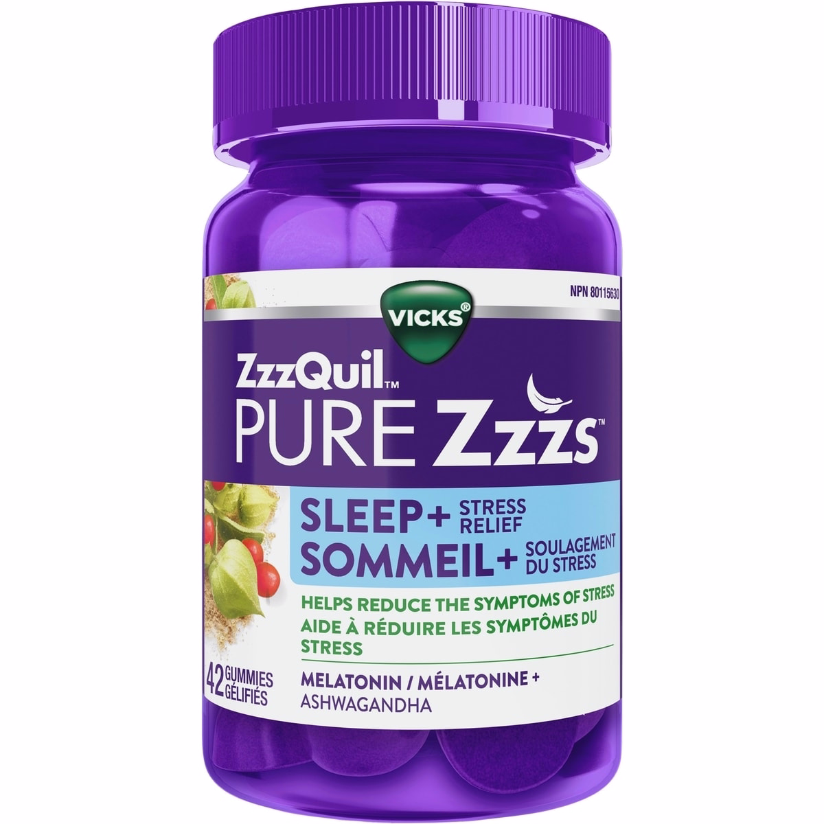 ZzzQuil PURE Zzzs Stress Relief Melatonin Sleep Aid Gummies ZzzQuil PURE Zzzs Stress Relief Melatonin Sleep Aid Gummies